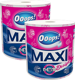Ooops! Maxi Design (500 sheets) – Household paper towel (2-ply)
