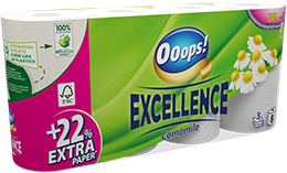 Ooops! Excellence Camomile – Toalettpapír (3 rétegű)