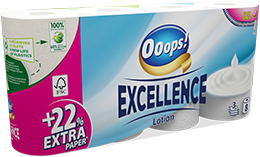 Ooops! Excellence Lotion – Toalettpapír (3 rétegű)
