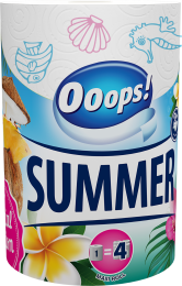 Ooops! SUMMER Household paper towel (200 sheets, 2-ply)