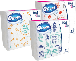 Ooops! Home Color&Design 45 db mintás szalvéta (1 rétegű)