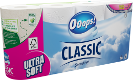 Ooops! Classic Sensitive – Toalettpapír (3 rétegű)