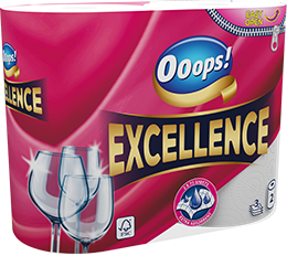 Ooops! Excellence (75 sheets) – Household paper towel (3-ply)