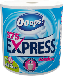 Ooops! Express (375 sheets) – Household paper towel (2-ply)